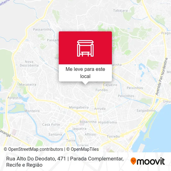 Rua Alto Do Deodato, 471 | Parada Complementar mapa