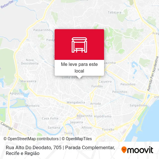 Rua Alto Do Deodato, 705 | Parada Complementar mapa
