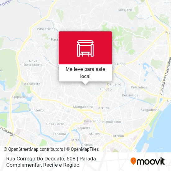 Rua Córrego Do Deodato, 508 | Parada Complementar mapa