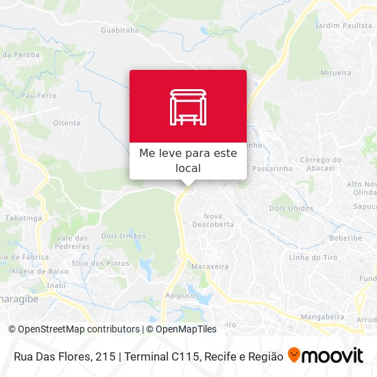 Rua Das Flores, 215 | Terminal C115 mapa