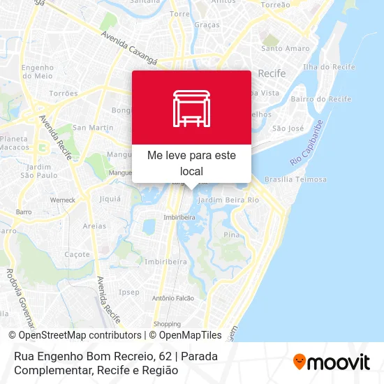Rua Engenho Bom Recreio, 62 | Parada Complementar mapa