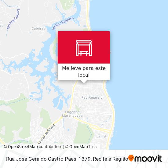 Rua José Geraldo Castro Paes, 1379 mapa