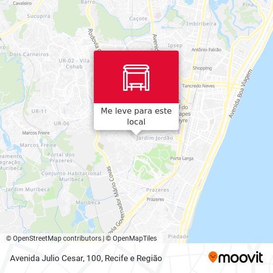 Avenida Julio Cesar, 100 mapa