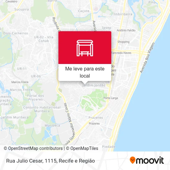 Rua Julio Cesar, 1115 mapa