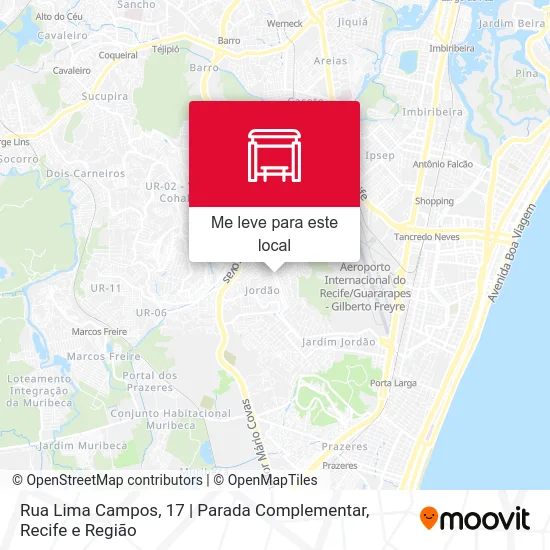 Rua Lima Campos, 17 | Parada Complementar mapa