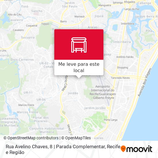 Rua Avelino Chaves, 8 | Parada Complementar mapa