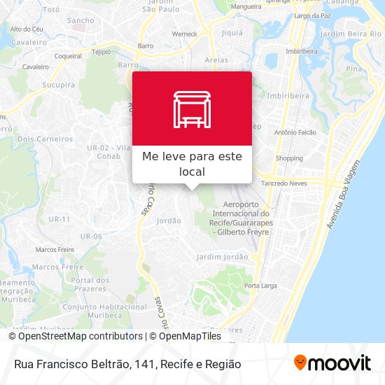 Rua Francisco Beltrão, 141 mapa