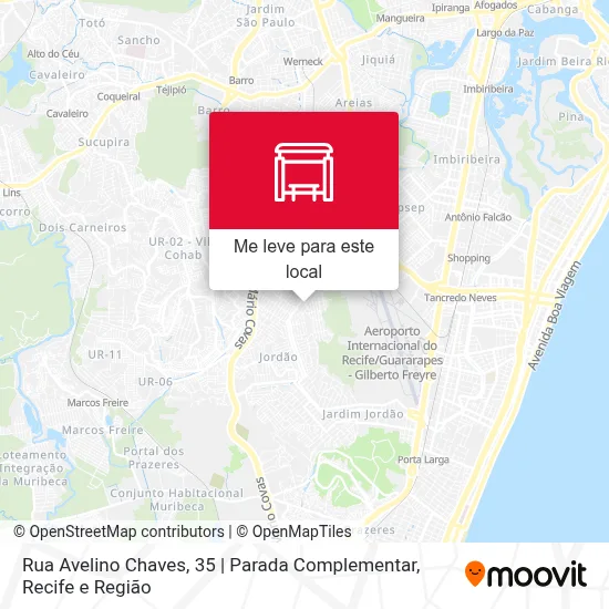 Rua Avelino Chaves, 35 | Parada Complementar mapa