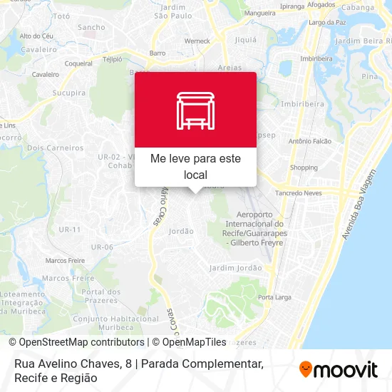 Rua Avelino Chaves, 8 | Parada Complementar mapa