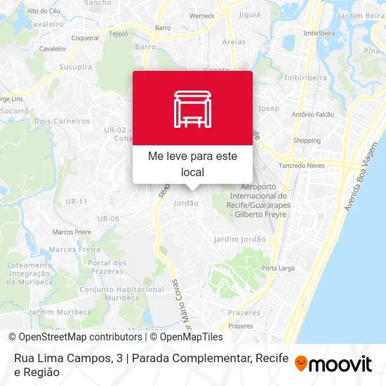 Rua Lima Campos, 3 | Parada Complementar mapa