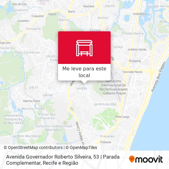 Avenida Governador Roberto Silveira, 53 | Parada Complementar mapa