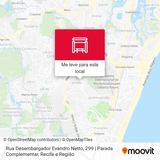 Rua Desembargador Evandro Netto, 299 | Parada Complementar mapa