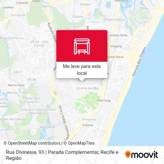 Rua Divinésia, 93 | Parada Complementar mapa