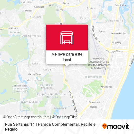 Rua Sertânia, 14 | Parada Complementar mapa