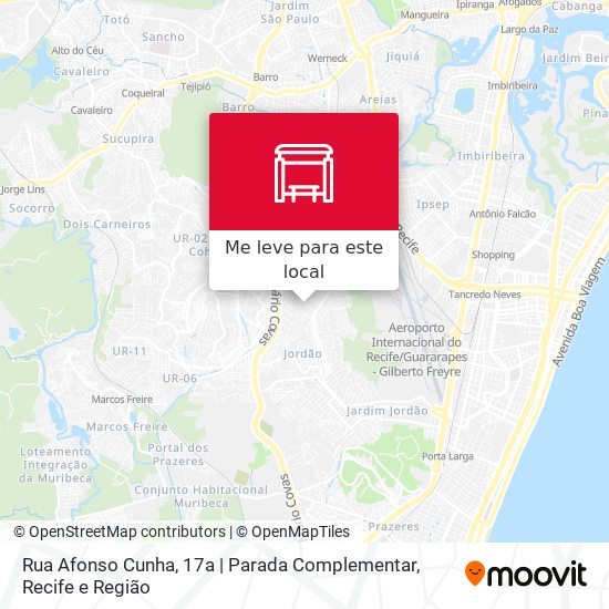 Rua Afonso Cunha, 17a | Parada Complementar mapa