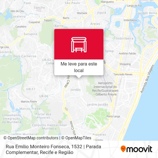 Rua Emílio Monteiro Fonseca, 1532 | Parada Complementar mapa