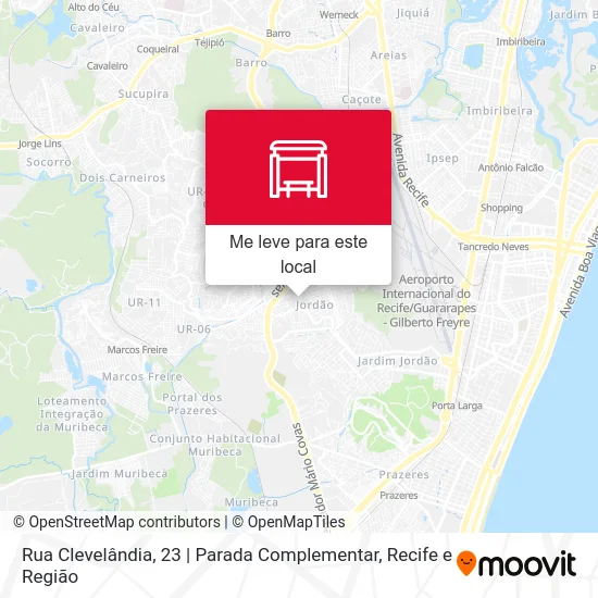 Rua Clevelândia, 23 | Parada Complementar mapa