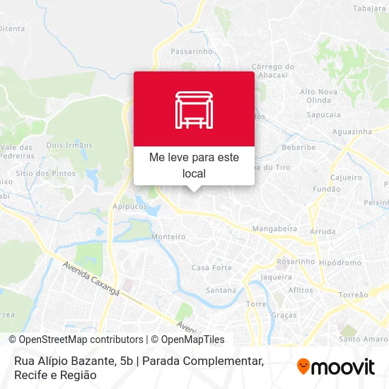 Rua Alípio Bazante, 5b | Parada Complementar mapa