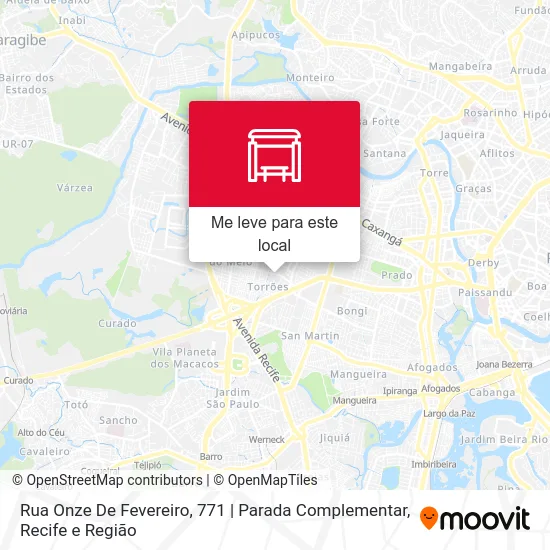 Rua Onze De Fevereiro, 771 | Parada Complementar mapa