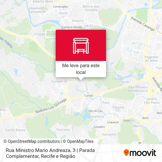 Rua Ministro Mario Andreaza, 3 | Parada Complementar mapa