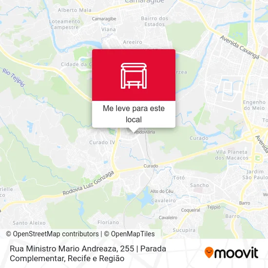 Rua Ministro Mario Andreaza, 255 | Parada Complementar mapa