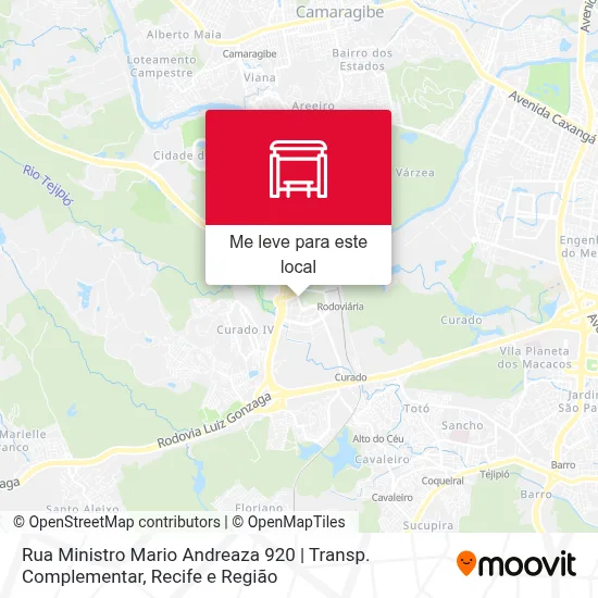 Rua Ministro Mario Andreaza 920 | Transp. Complementar mapa