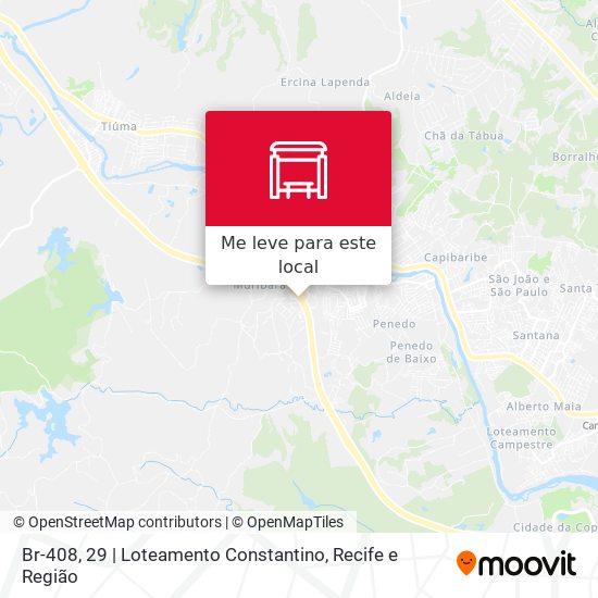 Br-408, 29 | Loteamento Constantino mapa