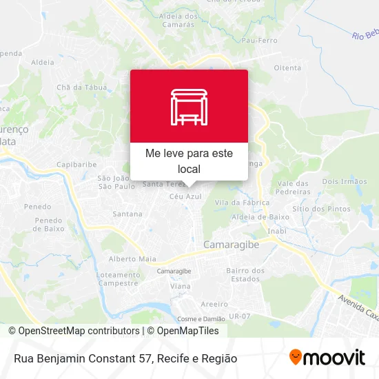 Rua Benjamin Constant 57 mapa