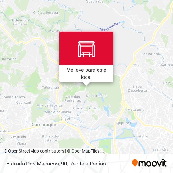 Estrada Dos Macacos, 90 mapa