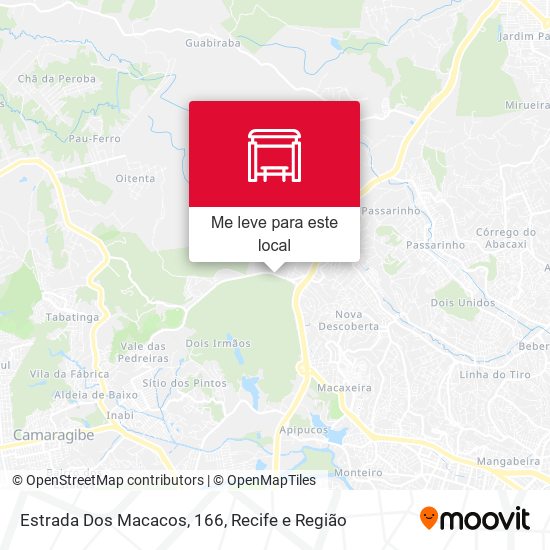 Estrada Dos Macacos, 166 mapa