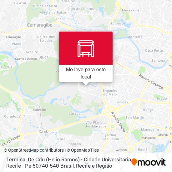Terminal De Cdu (Helio Ramos) - Cidade Universitária Recife - Pe 50740-540 Brasil mapa