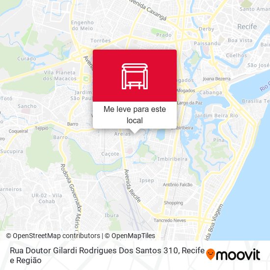 Rua Doutor Gilardi Rodrigues Dos Santos 310 mapa