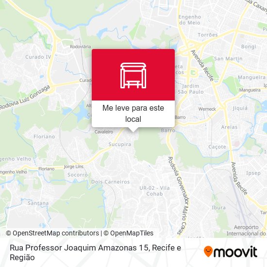 Rua Professor Joaquim Amazonas 15 mapa