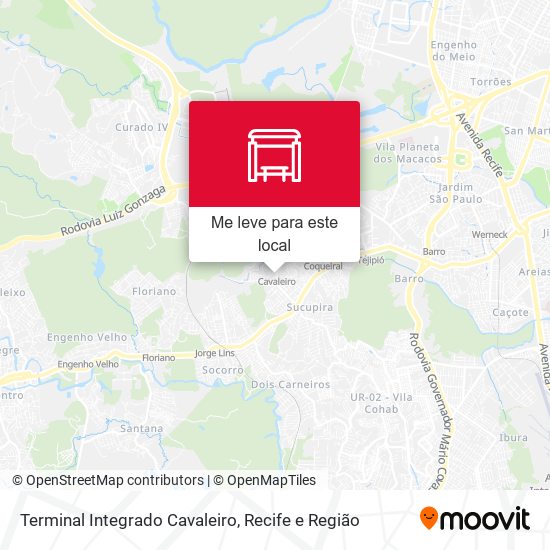 Terminal Integrado Cavaleiro mapa