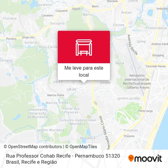 Rua Professor Cohab Recife - Pernambuco 51320 Brasil mapa