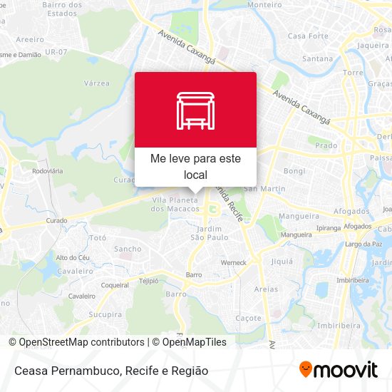 Ceasa Pernambuco mapa