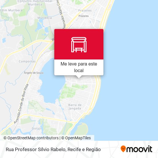 Rua Professor Sílvio Rabelo mapa