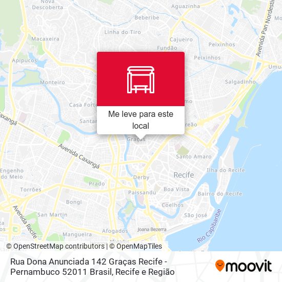 Rua Dona Anunciada 142 Graças Recife - Pernambuco 52011 Brasil mapa