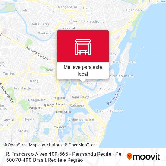 R. Francisco Alves 409-565 - Paissandu Recife - Pe 50070-490 Brasil mapa