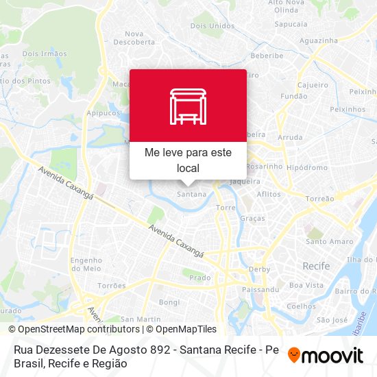 Rua Dezessete De Agosto 892 - Santana Recife - Pe Brasil mapa