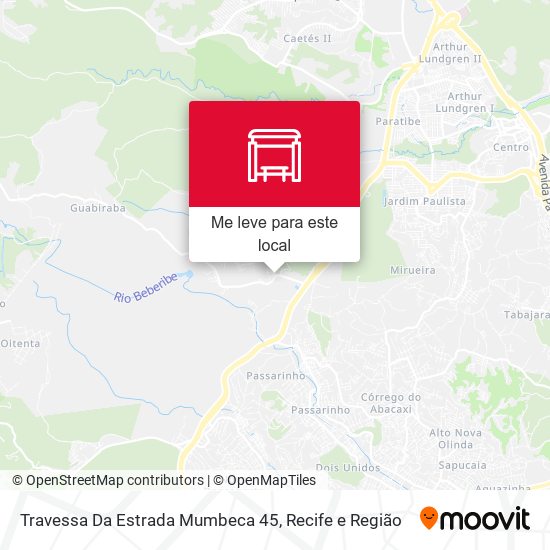 Travessa Da Estrada Mumbeca 45 mapa