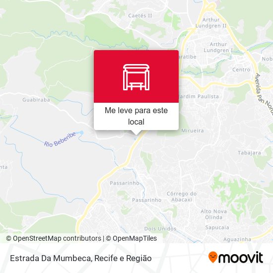 Estrada Da Mumbeca mapa