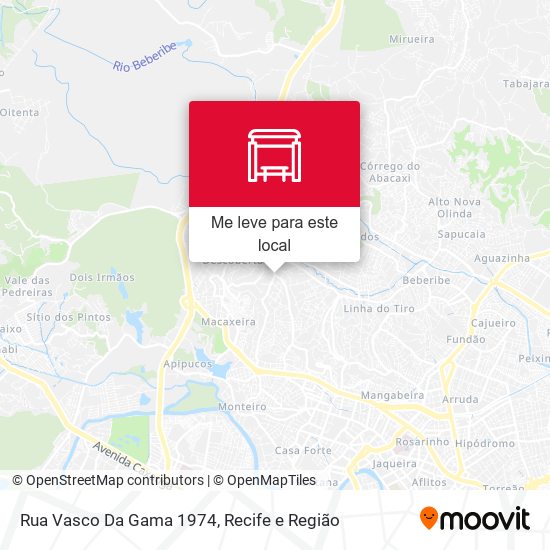 Rua Vasco Da Gama 1974 mapa