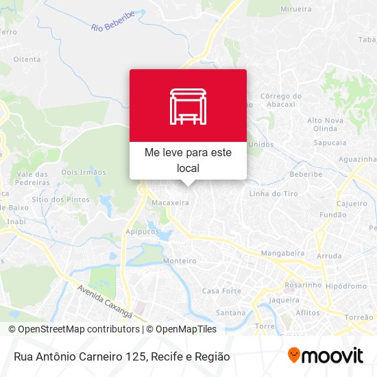 Rua Antônio Carneiro 125 mapa