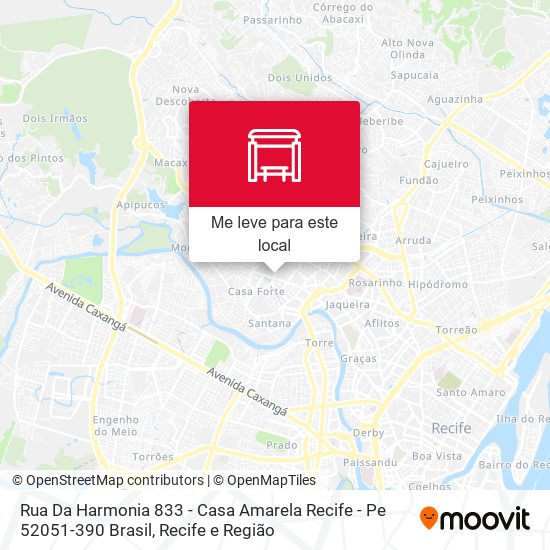 Rua Da Harmonia 833 - Casa Amarela Recife - Pe 52051-390 Brasil mapa