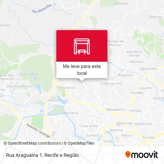 Rua Araguaina 1 mapa