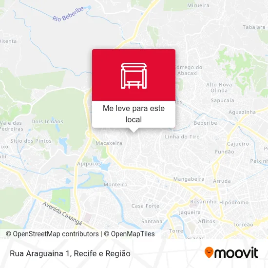Rua Araguaina 1 mapa