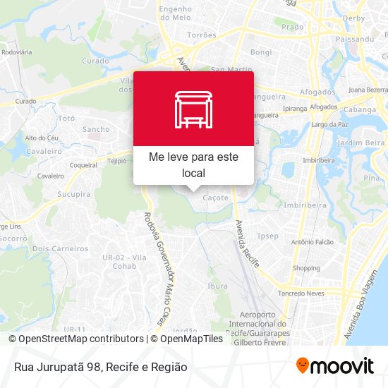 Rua Jurupatã 98 mapa