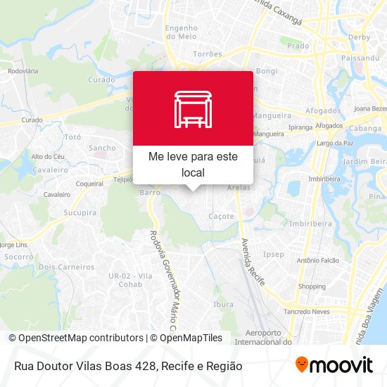 Rua Doutor Vilas Boas 428 mapa