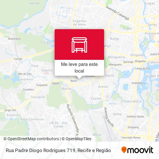Rua Padre Diogo Rodrigues 719 mapa